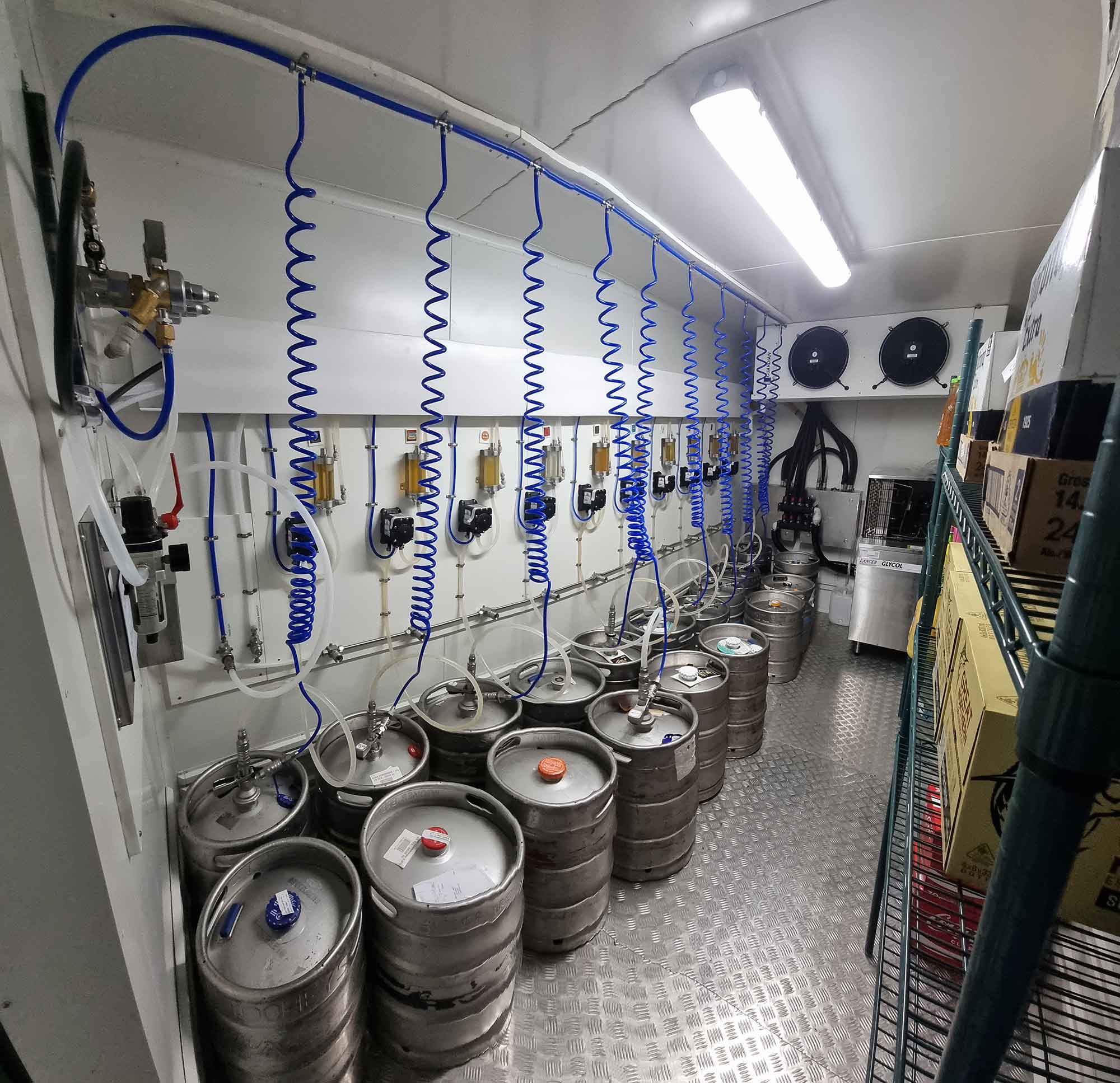 Installation of 10 product beer system